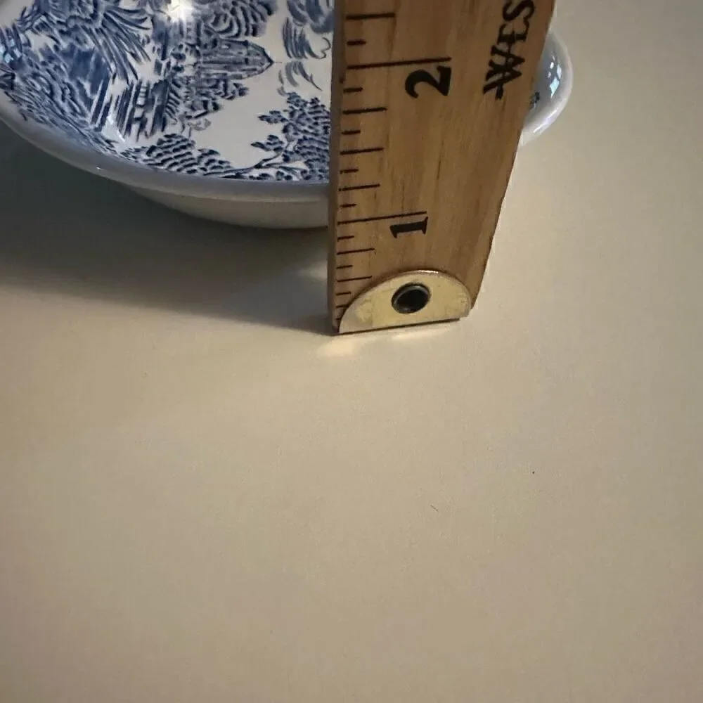 Vintage Enoch Wedgwood England Countryside Blue and White Saucer Plate 5”